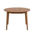 Montreux Round Extending Dining Table - 4-6 Seater - 115cm-154cm - Walnut