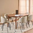 Montreux Round Extending Dining Table - 4-6 Seater - 115cm-154cm - Walnut