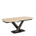 Morella Extending Oval Dining Table - 4-6 Seater - 120cm-180cm - Sand Ceramic