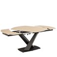Morella Extending Oval Dining Table - 4-6 Seater - 120cm-180cm - Sand Ceramic