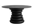 Yalu Black 6 Seater Round Dining Table