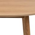 Nagano Round Dining Table - 4 Seater - 120cm - Oak