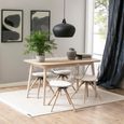 Nagano Dining Table - 6 Seater - 150cm - White Oak