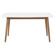 Nagano Dining Table - 6 Seater - 150cm - White and Oak
