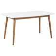 Nagano Dining Table - 6 Seater - 150cm - White and Oak