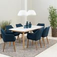 Nagano Dining Table - 6 Seater - 150cm - White and Oak