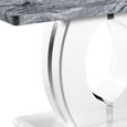 Neptune Medium Marble Effect Grey/ White Dining Table