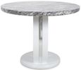 Neptune Round Marble Effect Grey/ White Dining Table