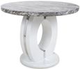 Neptune Round Marble Effect Grey/ White Dining Table