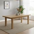 Normandy Extending Dining Table - 8-10 Seater - 200cm-245cm - Oak
