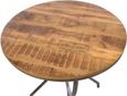 Old Empire Mango Wood Round Dining Table - 2 Seater