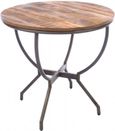 Old Empire Mango Wood Round Dining Table - 2 Seater