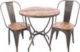 Old Empire Mango Wood Round Dining Table - 2 Seater