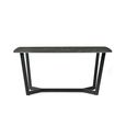 Olympus Dining Table - 6 Seater - Black Marble Effect