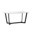 Olympus Dining Table - 6 Seater - White Marble Effect