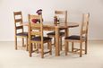 Originals Rustic Oak Oval Large 4-6 Seater Extending Dining Table - 131.5cm-166.5cm