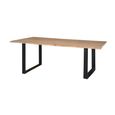 Oristano Dining Table - Acacia Wood and Iron - 6 Seater - Sizes Available