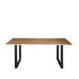 Oristano Dining Table - Acacia Wood and Iron - 6 Seater - Sizes Available
