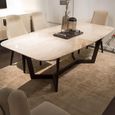 Oscar Dining Table - Marble with Metal Pedestal Base - Variation Available