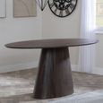 Palma Walnut 8 Seater Oval Dining Table - 180cm