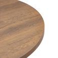 Panama Dark Oak 4-6 Seater Extending Round Dining Table with Spider Legs - 120cm-160cm