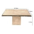 Parthenon Dining Table - Marble with Pedestal Base - Variation Available