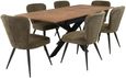 Payton Oak 6-8 Seater Extending Dining Table with Spider Legs - 160cm-200cm