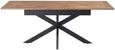 Payton Oak 6-8 Seater Extending Dining Table with Spider Legs - 160cm-200cm
