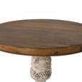 Pescara Dining Table - Mango Wood - 2 Seater - 100cm - Round Pedestal