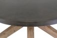 Pimlico Acacia Wood and Concrete Top 120cm Round X Leg Dining Table - 4 Seater