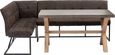 Pimlico Acacia Wood and Concrete Top 150cm X Leg Dining Table - 6 Seater