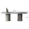 Prestige Dining Table - Marble with Pedestal Base - Variation Available