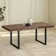 Preston Industrial Style Rustic 6-8 Seater Extending Dining Table - 150cm-200cm