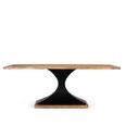 Raya Dining Table - Acacia Wood - 8 Seater - 200cm - Pedestal