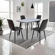 Rimini Grey Melamine 4 Seater Dining Table - 120cm