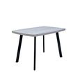 Rimini Grey Melamine 4 Seater Dining Table - 120cm