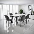 Rimini Grey Melamine 6 Seater Dining Table - 160cm