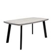 Rimini Grey Melamine 6 Seater Dining Table - 160cm