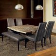 Roma Dining Table - Boat Edge - Marble - Variation Available