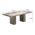 Roma Dining Table - Chiseled Edge - Marble - Variation Available
