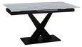 Rosalyn Argento Grey Ceramic 4-6 Seater Extending Dining Table - 140cm-180cm