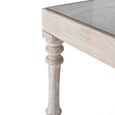 Rovigo Dining Table - White Carved Mango Wood - 8 Seater - 200cm