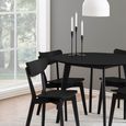 Roxby Round Dining Table - 2 Seater - 105cm - Black