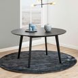 Roxby Round Dining Table - 6 Seater - 140cm - Black