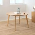 Roxby Round Dining Table - 4 Seater - 120cm - Oak