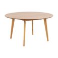 Roxby Round Dining Table - 6 Seater - 140cm - Oak