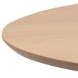 Roxby Round Dining Table - 2 Seater - 105cm - Oak and Black