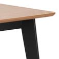 Roxby Round Dining Table - 4 Seater - 120cm - Oak and Black
