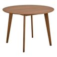 Roxby Round Dining Table - 2 Seater - 105cm - Walnut