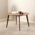 Roxby Round Dining Table - 4 Seater - 120cm - Walnut